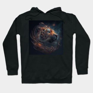 Tiger in Space with unique Design Hoodie